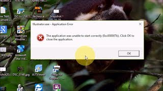 How to Fix illustrator error quot The Application was unable to start correctly 0xc000007b quot [upl. by Niveb402]