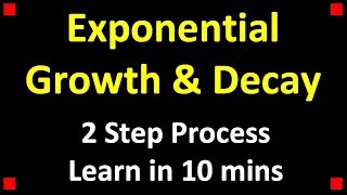 Exponential Growth amp Decay Examples [upl. by Trillby510]