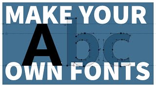 How to Make Your Own Font  Typeface Design Full Process [upl. by Anitel]