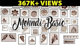 Basic Mehndi Shapes For Beginners Step By Step  Mehndi For Beginners  Letstute Mehndi [upl. by Tindall]