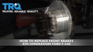 How to Replace Front Brakes 17Present Ford F350 Dually [upl. by Iniffit256]