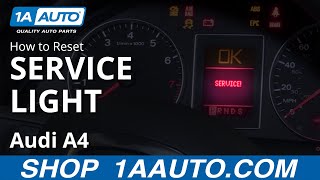 How to Reset Service Light 0409 Audi A4 [upl. by Niatirb]