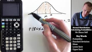 Normal Distribution Calculating Probabilities TI 84 Plus CE [upl. by Ahsitauq]