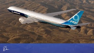 Boeing 777X First Flight [upl. by Llenad]