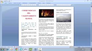 ¿COMO CREAR UN TRIPTICO EN WORD [upl. by Fabe70]