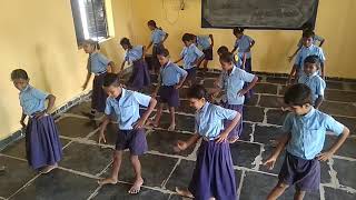 a aa e ee kannada nali kali dance G H P S hirehadligi school ballary [upl. by Gardia244]