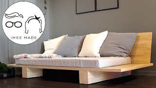 Simple DIY Lounge Sofa Made With Plywood and Twin Size Mattress [upl. by Llerrehs]