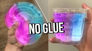 Testing VIRAL NO GLUE SLIMES How to make DIY NO GLUE slimes WATER SLIME amp 1 ingredient slime [upl. by Gilbye]