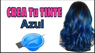 Como PREPARAR TINTE AZUL💆¡Pinta tu cabello SIN maltratarlo 🏡 [upl. by Ojok]