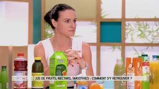 Jus de fruits nectars smoothies  comment sy retrouver   Le Magazine de la santé [upl. by Oranneg]