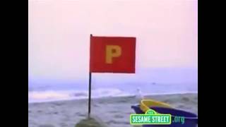 Sesame Street  Letter P On The Beach [upl. by Hnim]