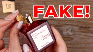 FAKE fragrance Baccarat Rouge 540 DONT GET SCAMMED Looks Like 393 Original [upl. by Ahsiekat]