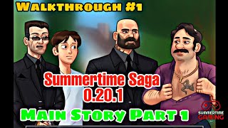 Summertime saga 0201 Main Story Part 1  Full Walkthrough 1 [upl. by Neda]