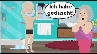 Deutsch lernen mit Dialogen  die wichtigsten Verben im Perfekt und Präsens [upl. by Lamoree]