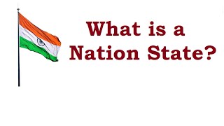 What is a Nation State [upl. by Acirederf772]