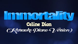 IMMORTALITY  Celine Dion KARAOKE PIANO VERSION [upl. by Eiddal720]