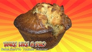 EASY Jumbo Banana Muffins Recipe by BakeLikeAPro [upl. by Attemaj]