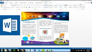 Triptico word 2013 2016  DISEÑO PERSONALIZADO [upl. by Thorn670]