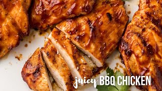 BEST and JUICIEST Grilled BBQ Chicken  The Recipe Rebel [upl. by Ebbarta]