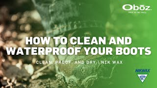 How to Clean and Waterproof Your Hiking Boots  Oboz Footwear [upl. by Hudis]