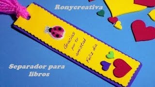 COMO HACER UN UTIL SEPARADOR DE LIBROS BOOK GIFT DIY [upl. by Ednalrym]