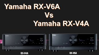 Yamaha RXV4A 51 Channel 8K AV Receiver Vs Yamaha RXV6A 72Channel AV  Comparison  Difference [upl. by Dichy]