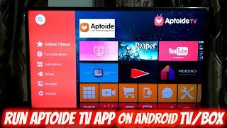 Install Aptoide TV App on Android TV  Box [upl. by Riffle230]