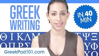 Learn ALL Greek Alphabet in 40 minutes  How to Write and Read Greek [upl. by Bust]