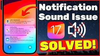 How To Fix Notification Sounds Issue After iOS 17 Update [upl. by Pallua]