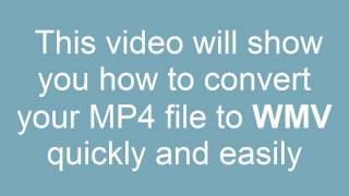 How to convert MP4 to WMV [upl. by Perrine]