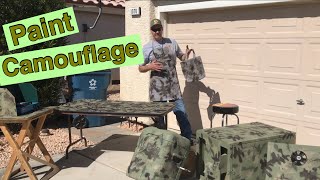 How To Paint Camouflage DIY Camo Paint [upl. by Lucic]