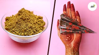 How to make perfect Mehndi paste and mehndi cone at home  Step by step [upl. by Johm]