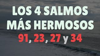 Los 4 SALMOS MÁS HERMOSOS de La Biblia 91 23 27 y 34 [upl. by Annoirb223]