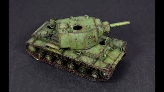 KV2 172 Trumpeter  Tank Model [upl. by Yeh]