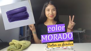 Cómo hacer color MORADO Super facil [upl. by Aciretahs]