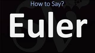 How to Pronounce Euler CORRECTLY [upl. by Pepin]