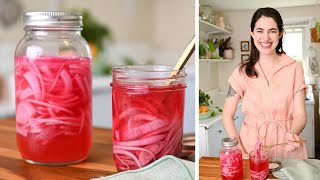 How to Make Quick Pickled Red Onions [upl. by Annoirb]