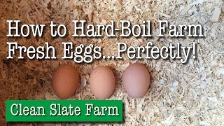 How to HardBoil Farm Fresh Eggs Perfectly [upl. by Aneeroc]