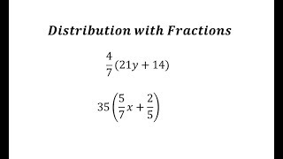 Distribution with Fractions  Simplify Perfectly [upl. by Ettereve506]