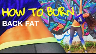 How To Burn Back Fat and Tone Your Waist [upl. by Bathsheb]