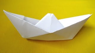 Como hacer un barco de papel  how to make a paper boat [upl. by Ahsas]