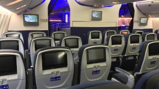 United Airlines BRAND NEW B777300ER walkthrough [upl. by Ativet189]