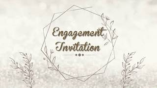 Best Engagement Invitation Video  Free Engagement Invitation video127  Free amp Blank [upl. by Codie]