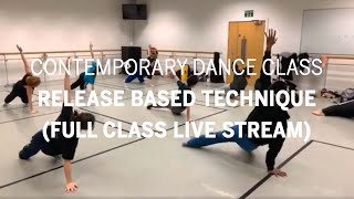 Contemporary Dance Class  Release Based Technique full class live stream [upl. by Schaefer]