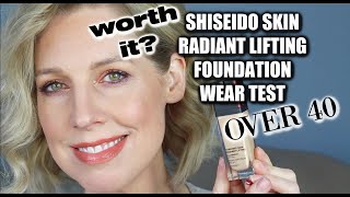 SHISEIDO Skin Radiant Lifting Foundation  Wear Test over 40  frugieblog💋 [upl. by Notterb]