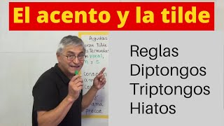 Acentuación en diptongos triptongos hiatos [upl. by Allanson]