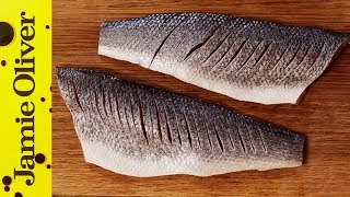 How to Fillet a Seabass  Jamie Oliver [upl. by Tod]