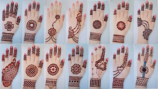 Top 50 mehndi designs karwachauth gol tikki amp tricks mehandi designs backhandArabic henna mehndi [upl. by Mraz]