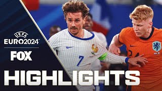 Netherlands vs France Highlights  UEFA Euro 2024 [upl. by Nwahsud]