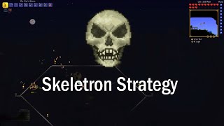 Terraria  Easy Skeletron strategy using minecarts Expert [upl. by Tadeo]